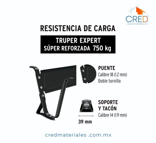 Carretilla 6ft3 Imponchable, bastidor tubular, Truper Expert - Imagen 6