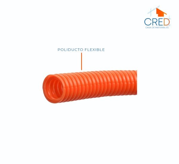 Poliducto 1/2" corrugado flex. S/guía, rollo50 Metros - Imagen 2
