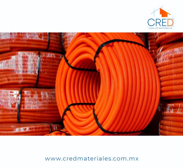 50 Metros de poliducto 1/2" corrugado flex. C/guía - Imagen 4