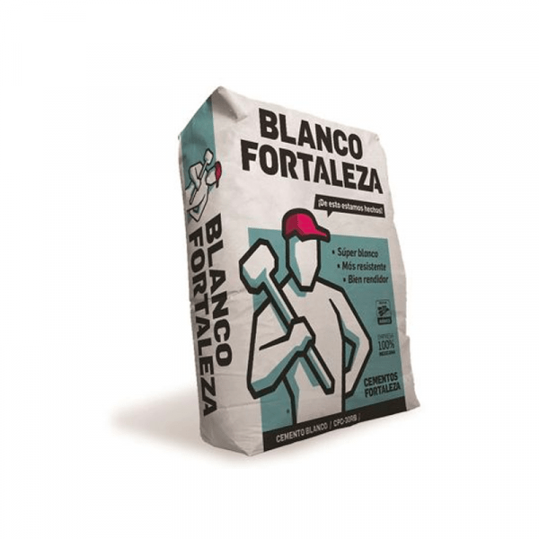 Cemento Fortaleza Blanco, Bulto de 25kg