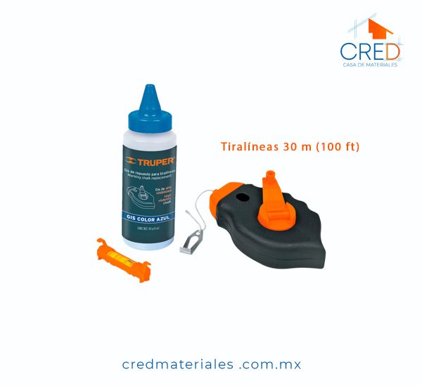 Kit Truper 05 - Tiralineas, Plomada, Martillo 16oz,  Amarrador - Imagen 4