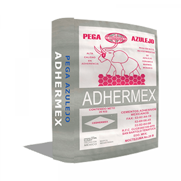 Pega Azulejo Adhermex Tipo C Plata de Costal con 20 KG