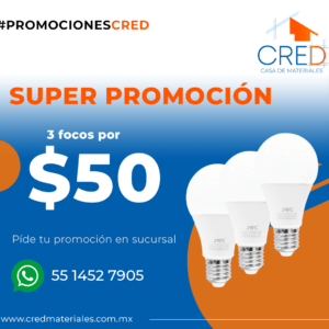 KIT 3 focos LED