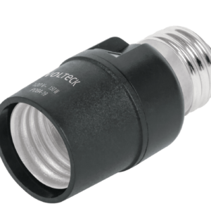 Soquet o Portalámpara de pvc, con sensor de luz marca Volteck