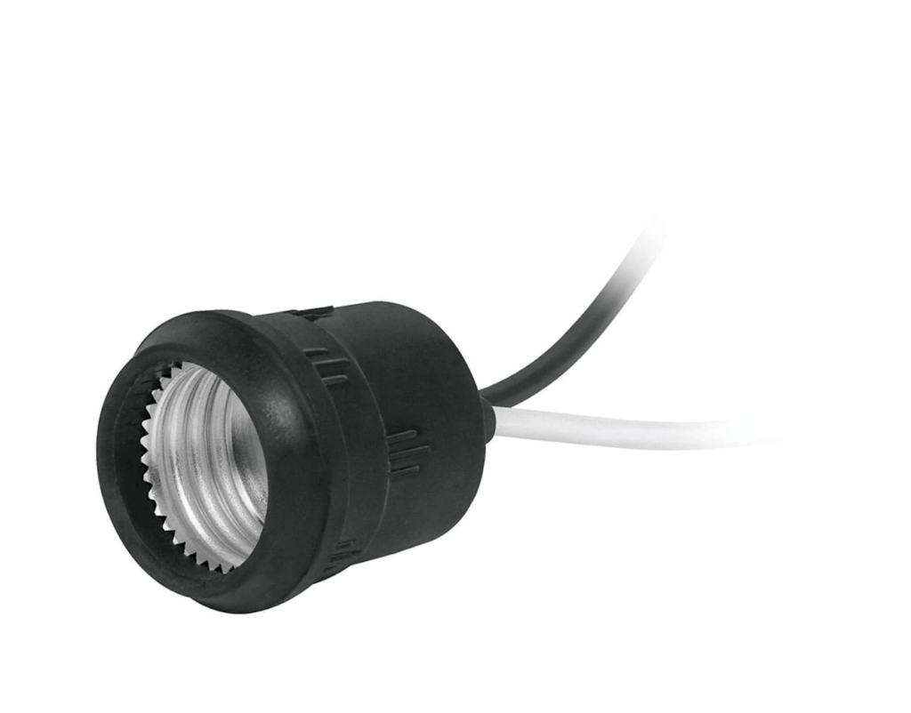 Soquet o Portalámpara de pvc para intemperie marca Volteck