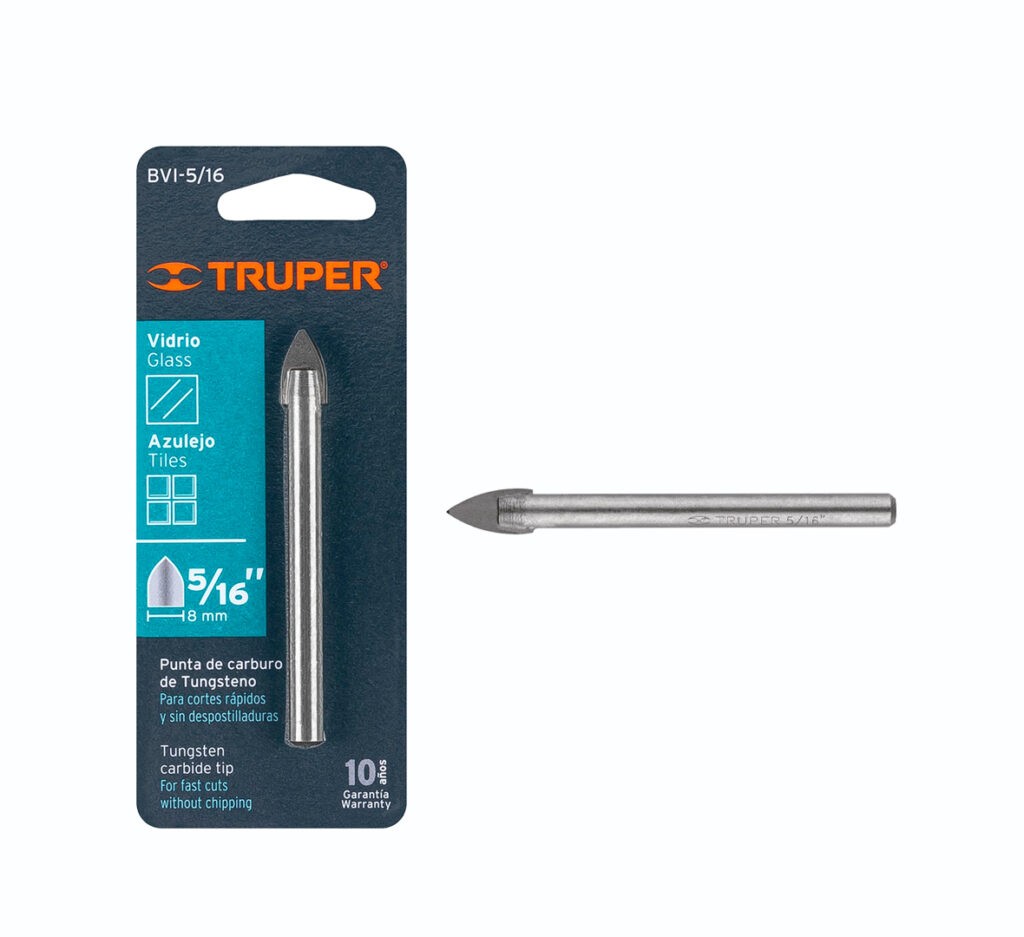 Broca para vidrio y azulejo de 5/16” – Truper