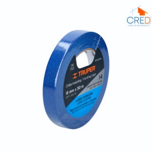 Cinta masking tape azul de 3/4" x 50 m, Truper