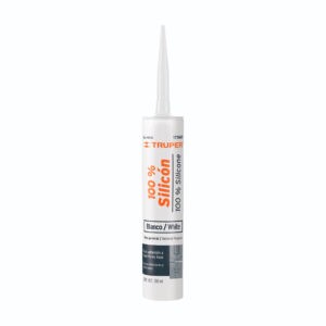 Sellador Blanco 100% Silicón De 280 Ml, Truper