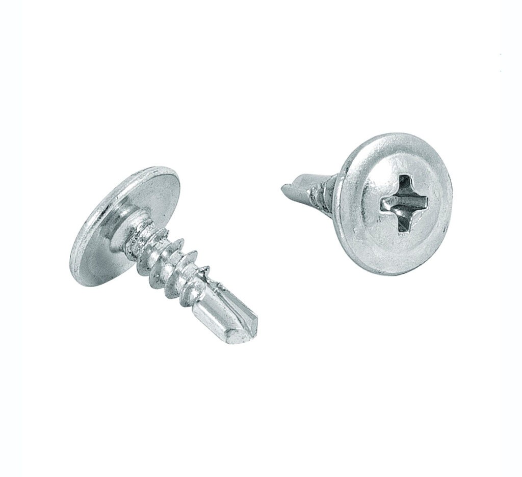 Bolsa con 100 pijas cabeza cruz, punta de broca 1/2″, Fiero