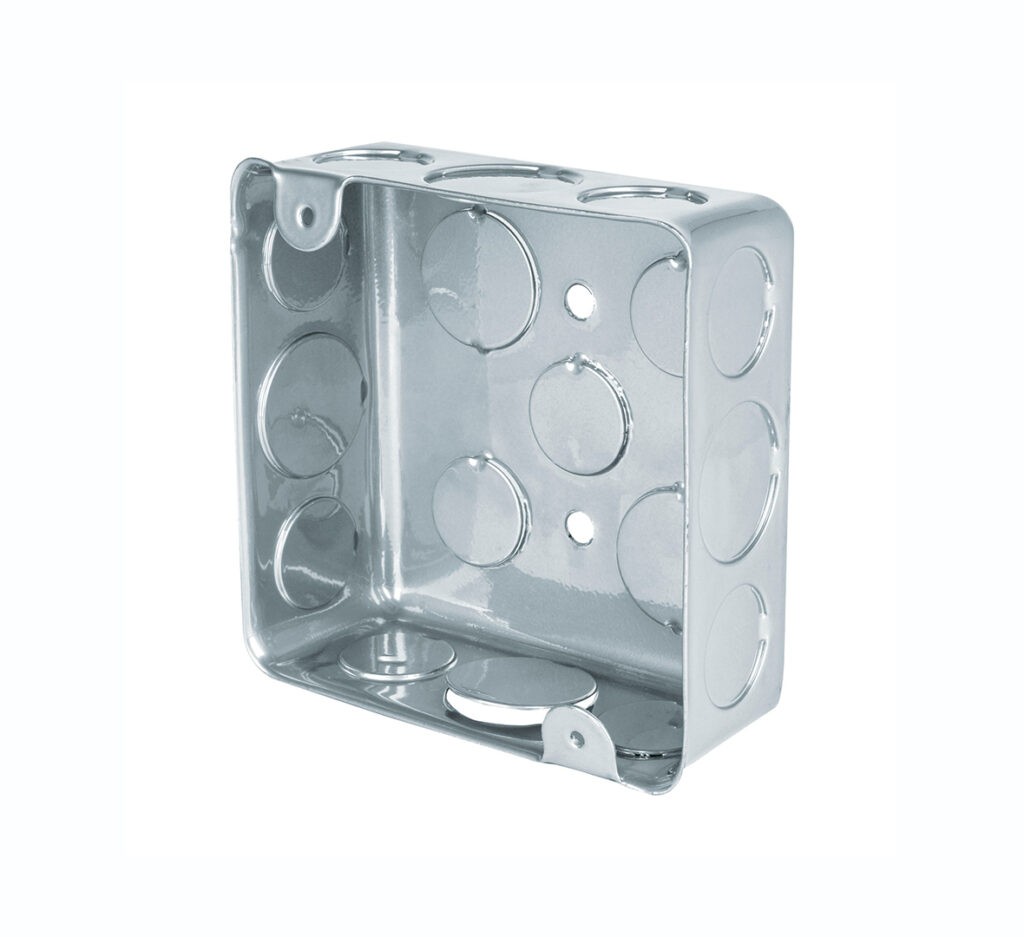 Caja cuadrada 4″ x 4″ económica, Volteck