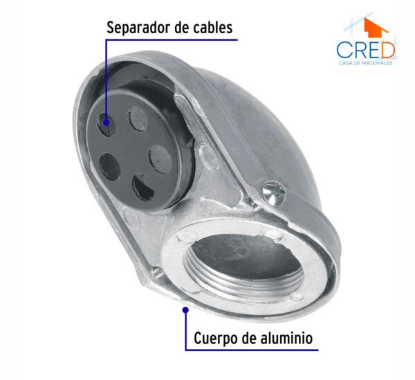 Mufa roscada 1-1/4" para tubo, Volteck - Imagen 3