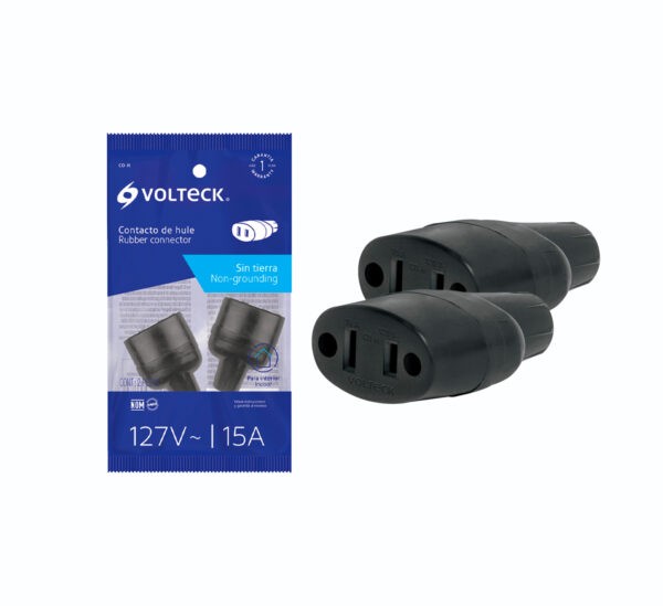 2 Contactos De Pvc, Volteck, 5 Packs
