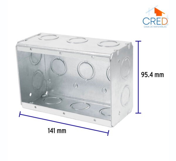 Caja triple 4" x 6" reforzada, Volteck - Imagen 4