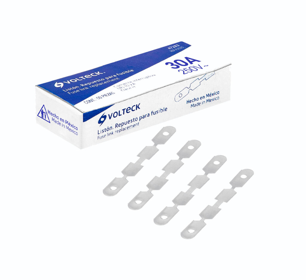 Repuesto Para Fusible (listón) De 30 A, Volteck 50pz