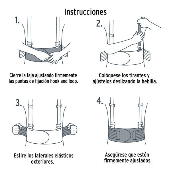 Faja Lumbar De Malla Transpirable, Talla M, Truper 2pz - Imagen 3