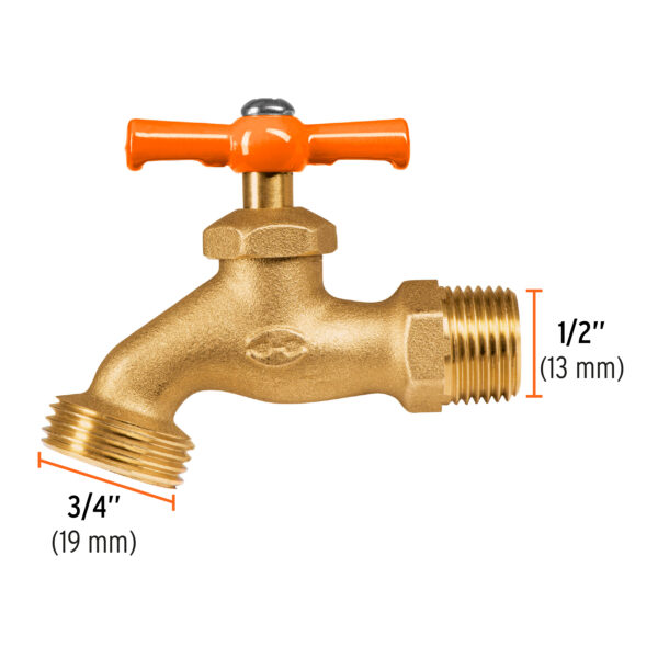 Llave de nariz para jardín, 1/2", a granel, Truper - Imagen 4