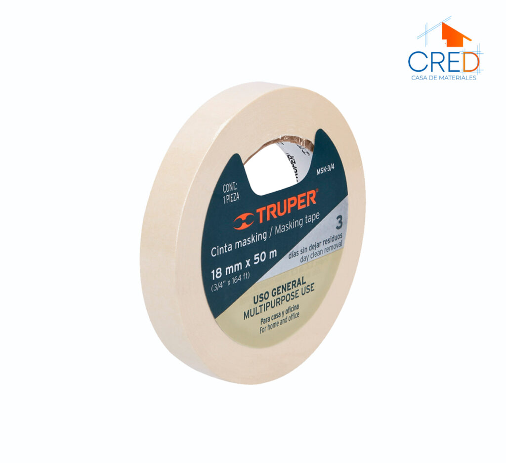 Cinta masking tape de 3/4″ x 50m, Truper
