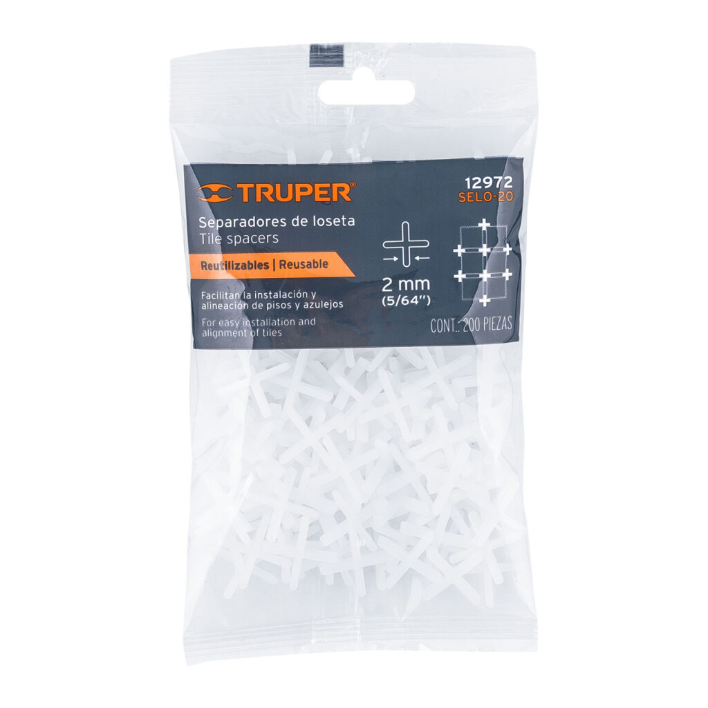 Separadores de 2 mm de losetas Bolsa con 200 ,Truper