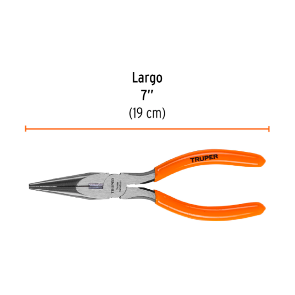 Pinza de punta y corte 7" mango de PVC, Truper - Imagen 4