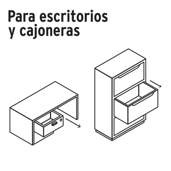 Cerradura Para Mueble, Modelo 21, Cromo, Hermex - Imagen 3