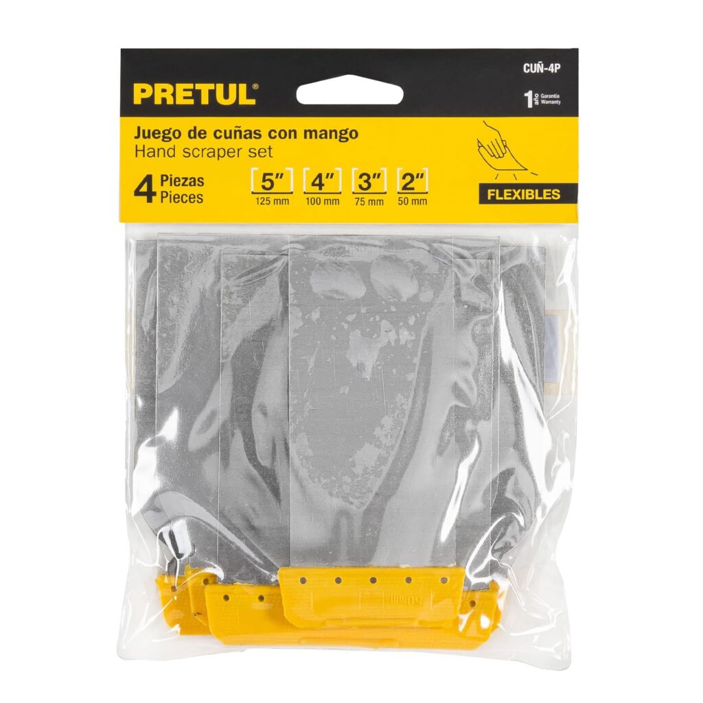 Cuñas con mango de plástico Juego de 4 , Pretul