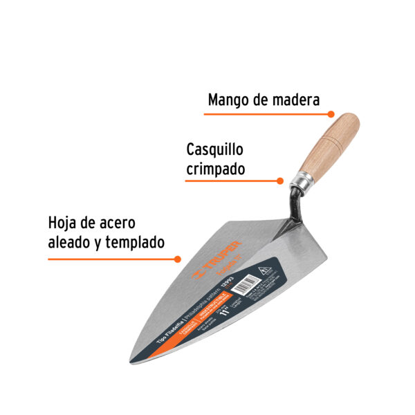 Cuchara, Llana, Flota De Esponja Y Volteador, Kit Albañil - Imagen 3