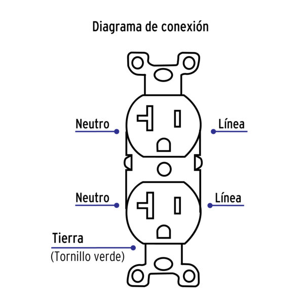 Contactos dúplex, 2 polos 3 hilos, Línea Standard - Imagen 5