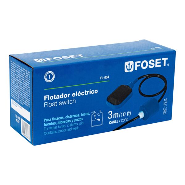 Flotador eléctrico con cable de 3 m, Foset - Imagen 3