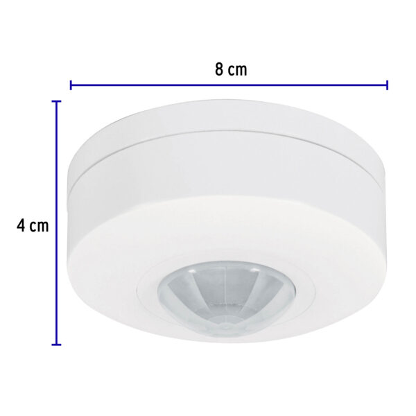 Sensor de movimiento para techo, alcance 6 m, Volteck - Imagen 6